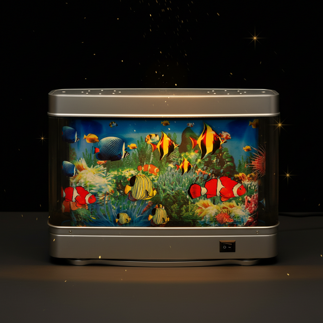 올리민 수족관 LED 모형 인테리어 조명, 니모 외 물고기 4종