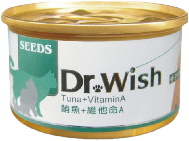聖萊西 Dr. wish 肉泥罐 愛貓調整配方營養食 85g, 1個, 鮪魚+維他命A, 鮪魚