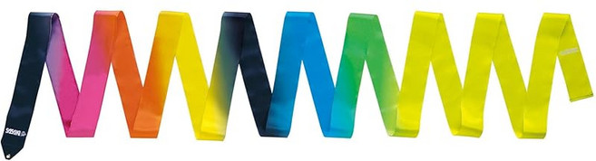 사사키 SASAKI 신체조 공구 리본 국제체조연맹인정품 일본 체조 협회 검정품 아트 그라데이션 디자인 길이 6m 이상 M-71AG-F AG030, 1개