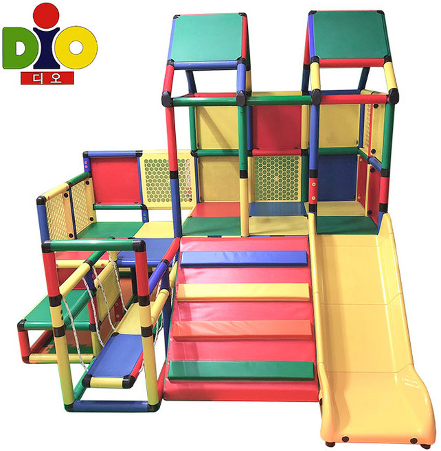 디오 실내 정글짐 미끄럼틀 놀이터 DS-021, all 그레이, 1개