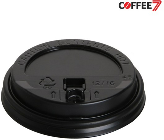 커피세븐 (종이컵뚜껑) 12/16/22 (개폐)-블랙 1000개/1박스, 1박스