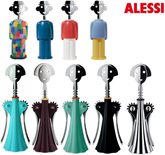 알레시 와인 오프너 안나G 알렉산드로 M, 알레산드로 레드, 1개