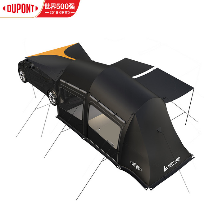 차박용 쉘터 텐트 차박 차박용 모델 자동차 꼬리 텐트 야외 캠핑 방수, 방 하나와 거실 하나 - 멋진 암막 옥스포드 텐트