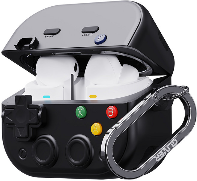 갤럭시 버즈3 프로 FE 케이스 락패드팟 잠금 분실방지 보호 이중구조, 1개, 블랙, 갤럭시 버즈3 / 버즈3프로 / 버즈3FE