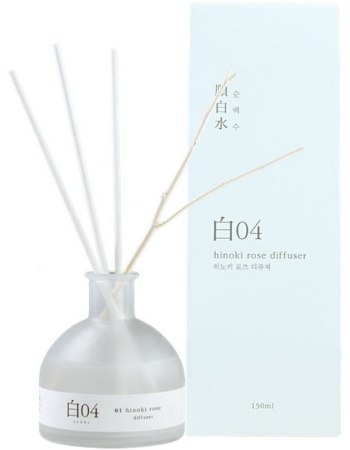 순백수 히노끼 디퓨저 150ml 3종 택 1(리프우드로즈)