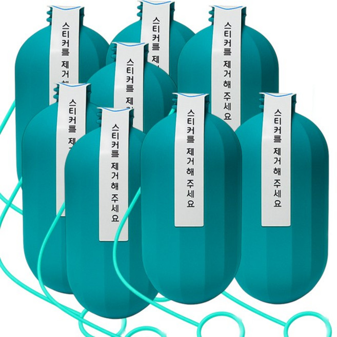 리빙100 클린 대용량 자동 변기세정제 변기청소세제 변기클리너 300g (위생줄 포함), 8개