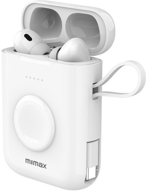 mimax米覓 多功能便攜耳機無線充電器 耳機充電倉 Airpods無線充電 蘋果耳機充電, 1個