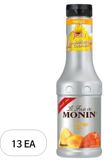 모닌 망고 프룻 믹스, 500ml, 13개