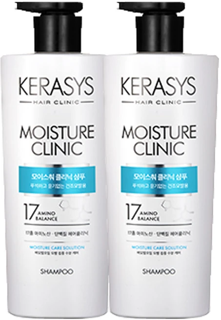 케라시스 헤어클리닉 모이스춰 샴푸 600ml, 2개 - 쿠팡
