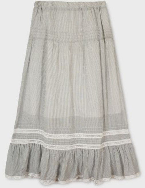 whoau Long Lace Tiered Skirt / WHWHG2481F