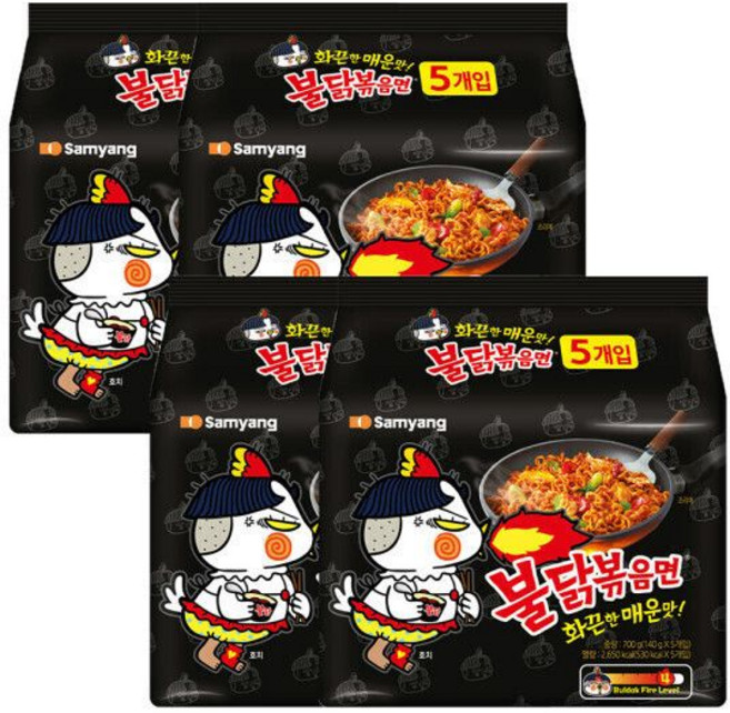 삼양 불닭볶음면 (140g x 5입) 4개
