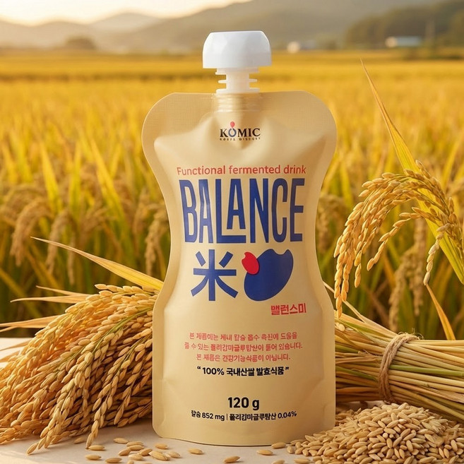소화편한 칼슘강화 쌀음료 밸런스미, 10개, 120g