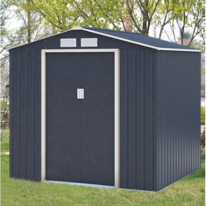 이지하우스 4X6 농막 조립식 창고 공장 직접 공급 야외 도구 방 개인 정원 보관실 필드 창고 농촌 주거 모바일 창고 작은, 4X6 네이비 조립식 창고