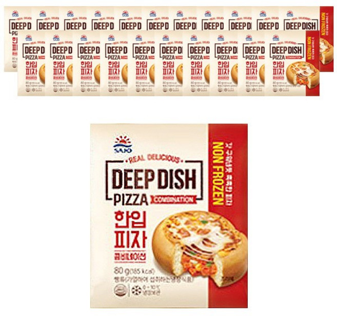 사조 대림 한입피자 콤비네이션 80g (냉장) x 17개 / 미니 피자