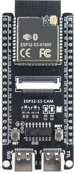 ESP32 S3 개발 보드 키트(2.8인치 디스플레이 포함) 8MB PSRAM 16MB 플래시 ESP32 S3 N16R8 CAM Type-C(IP, ESP32-S3 CAM, 1개