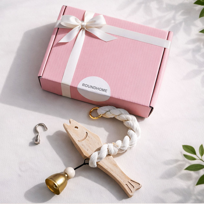 라운드홈 액막이 명태 현관 도어벨, 내추럴연출