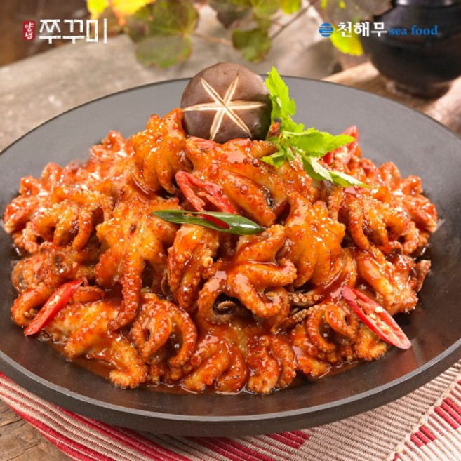 천해무 쭈꾸미볶음 400g 2팩 양념쭈꾸미 5분조리 간편요리 술안주, 2개