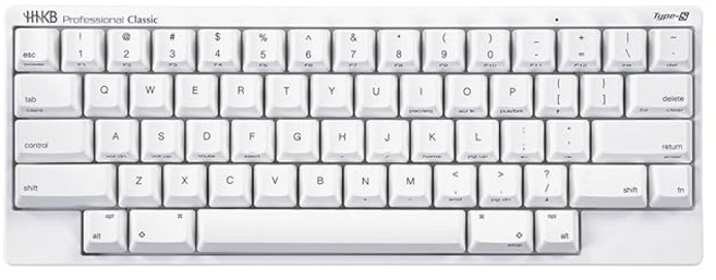 해피해킹 프로페셔널 클래식 타입 S 영문 레이아웃 저소음 유선 키보드 PD-KB401YSC, 영어 배열 /눈