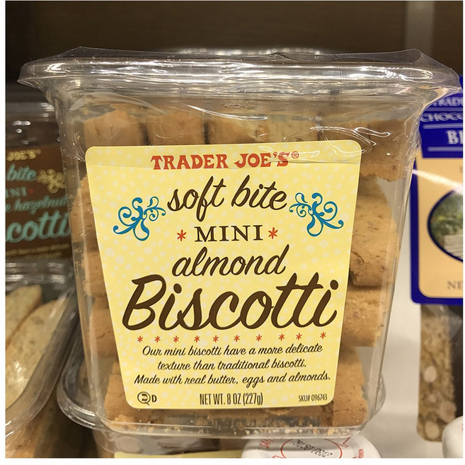 Trader Joe's 트레이더조 소프트 바이트 미니 아몬드 비스코티 쿠키 8oz(227g) 2팩, 227g, 2개
