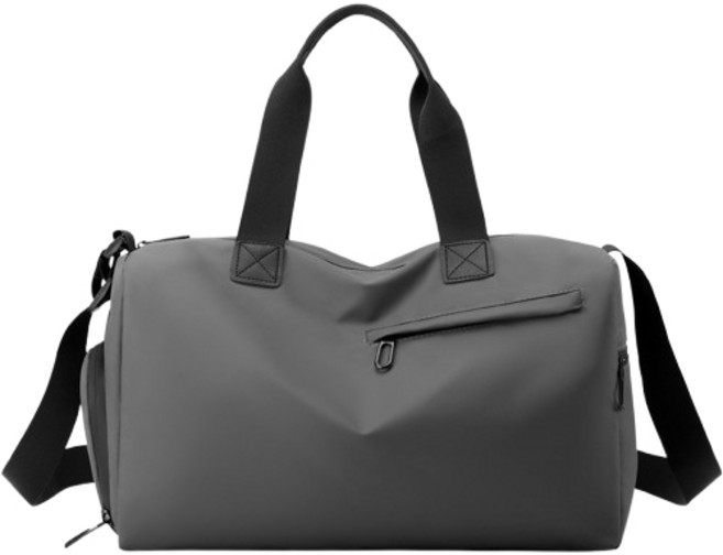 乾濕分離運動包 獨立鞋倉 健身旅行袋 防潑水輕巧大容量 可調肩帶 灰色, 【灰色】獨立鞋倉 / 防潑水, 1個