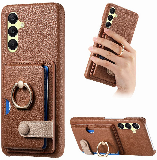 테일즈 갤럭시S24 FE 케이스/SM-S721 카드포켓 메탈링 가죽 케이스 "기종 필히 확인하세요"