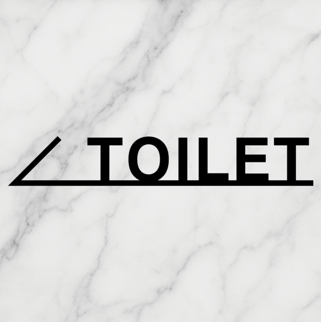 연스튜디오 아크릴 화장실 방향 안내 표지문구, 1개, 좌측 무광흑색