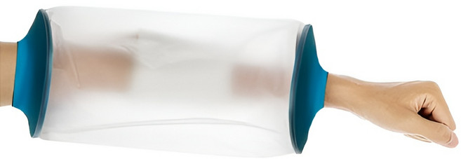 블루버킷 기브스 샤워 깁스 방수 팔꿈치 커버 성인용, 1개