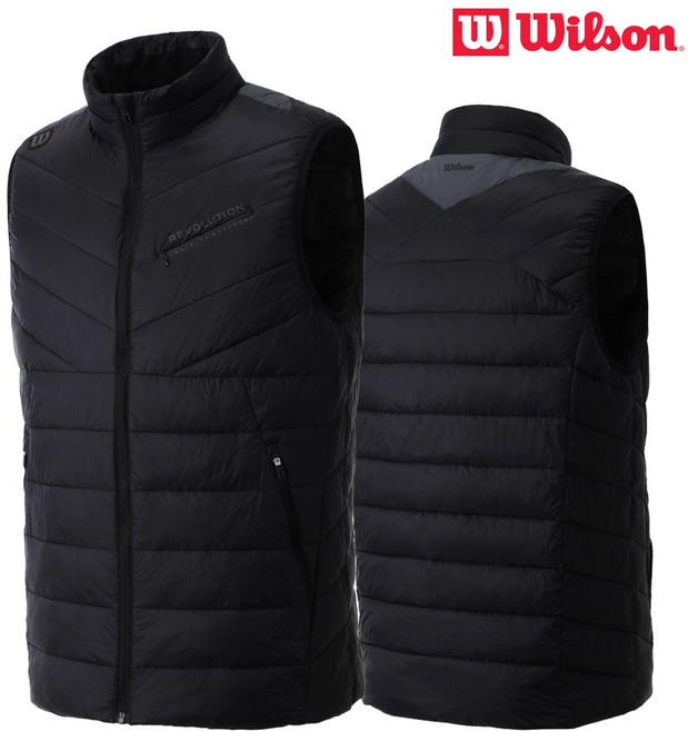 윌슨 윌슨 모어히트 패딩조끼 블랙 패딩베스트 겨울조끼