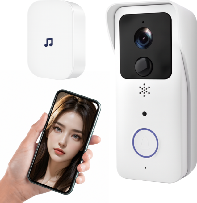 피코펄스 현관 인터폰 무선 스마트 비디오폰, 무선 초인종