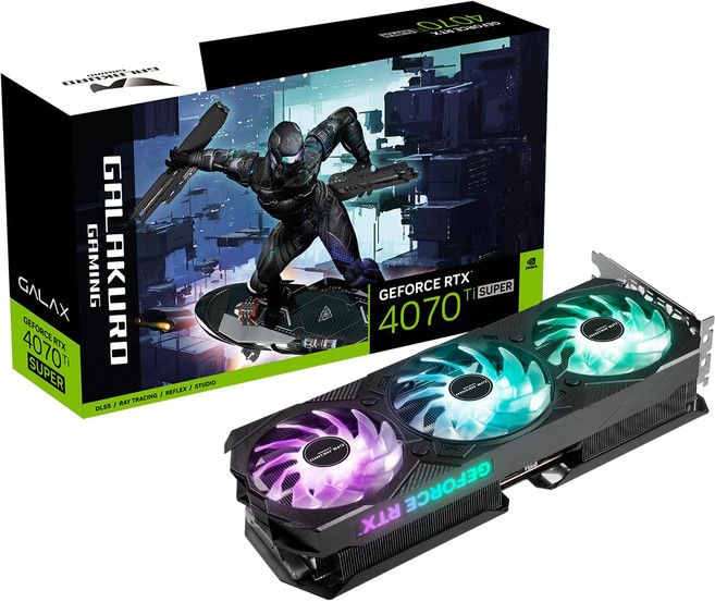 NVIDIA RTX4070Ti SUPER GDDR6X 16GB GG-RTX4070TiSP-E16GBEXTP 현인 지향 탑재 그래픽 보드