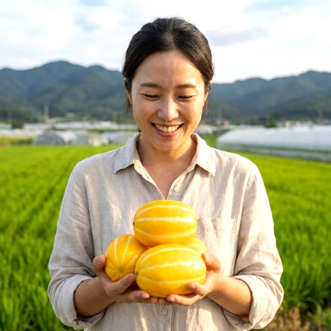 [다정한과일] 고당도 성주 참외 로얄과 (특품/가정용), 1박스, (가정용) 로얄과 5kg