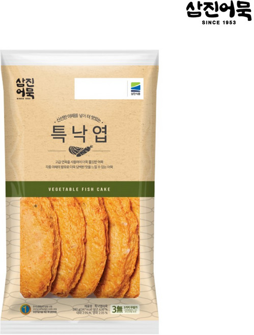 [삼진어묵] 특낙엽, 280g, 1개