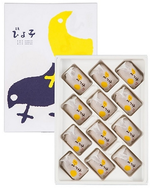 Tokyo hiyoko 도쿄 히요코 명과 병아리 만쥬선물용 일본디저트 홈브런치용 12개입, 12개