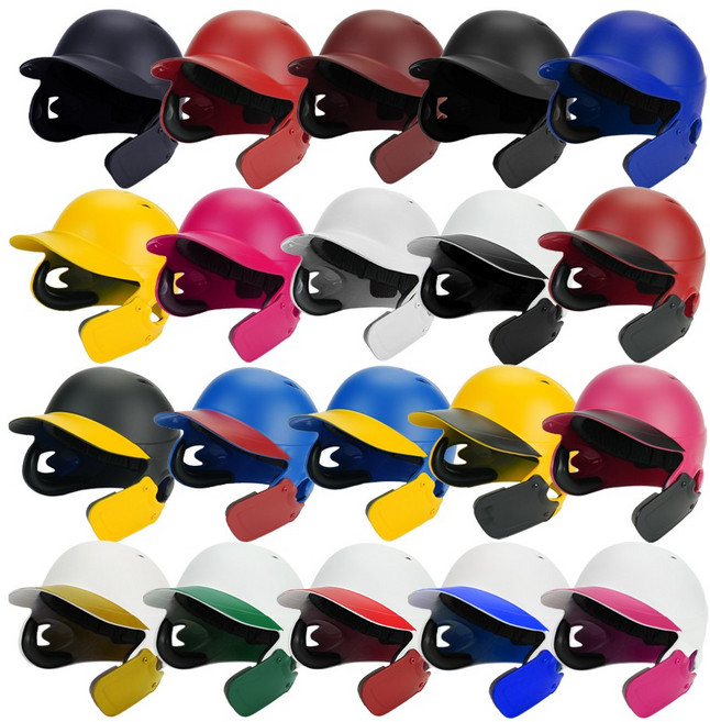 이지스 시스템 스탠다드 V1.0 양귀 검투사 야구 타자헬멧, 1개, 투톤-화이트/핑크