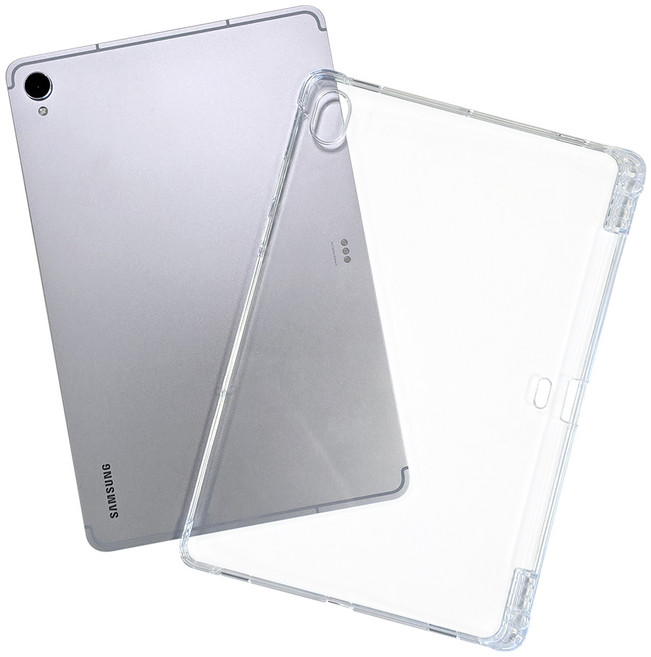 스냅케이스 갤럭시탭 코쿠 젤리 투명 케이스 S펜수납