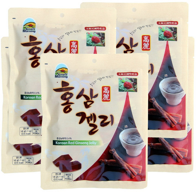 일광제과 홍삼젤리 (145g x 5개), 5개, 145g