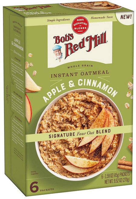 Bob's Red Mill 即食燕麥片 蘋果 & 肉桂, 270g, 1個