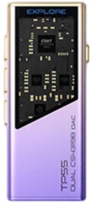 이피지 TP55 듀얼 CS43198 DAC 휴대용 헤드폰 앰프 TC 버전, 선셋 바이올렛 - 쿠팡