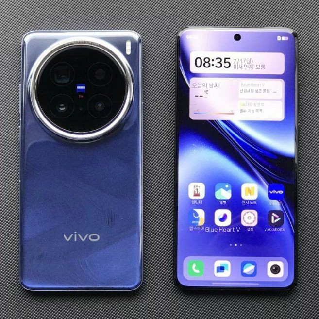 비보 vivo X200 스마트폰 카메라 폰 디멘시티 9400 자이스 탑재 플래그십 5G, 12GB+256GB, 블루