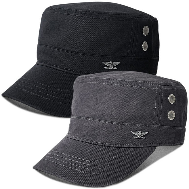 나인벨로 1+1 밀리터리 군모 무지 캡 남성 모자