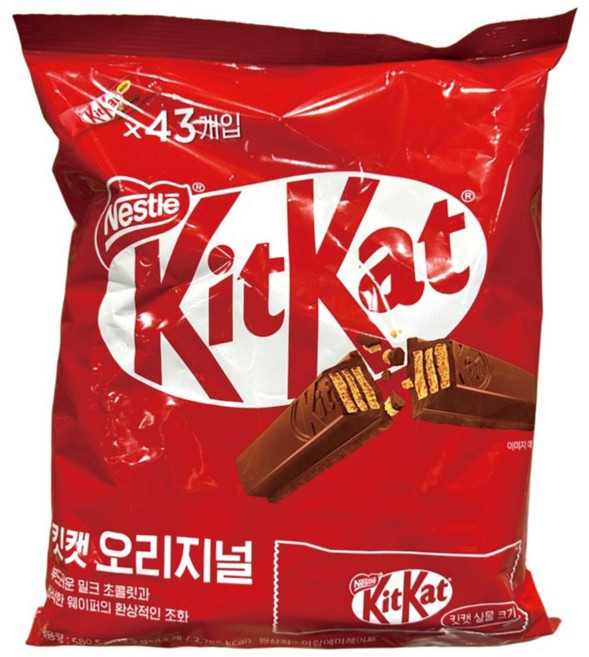 [트레이더스] 킷캣미니오리지날 (13.5X43입) 크러쉬스프레드공법비스켓웨이퍼, 580.5g, 1개