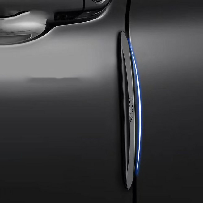 예삐스토어 4p 투명 실리콘 문콕 방지 도어 가드 자동차 사이드 엣지, 블랙, 4개