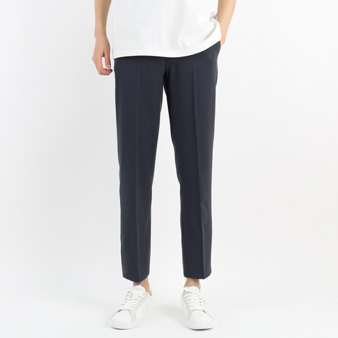 오마보이 남성용 옆밴딩 9부 테이퍼드핏 슬랙스