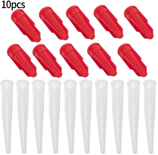 에어코킹건 재밀봉 가능한 커버 나사 액세서리 캡 실리콘 매스틱 튜브 카트리지 팁용 깍지 캐뉼라, 1개