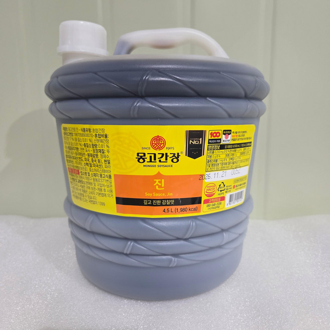 몽고 진간장, 4.5L, 1개
