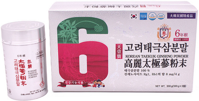 고급 6년근 고려태극삼분말100 % (300 g), 1개, 아셀의행복 본상품선택, 아셀의행복 본상품선택