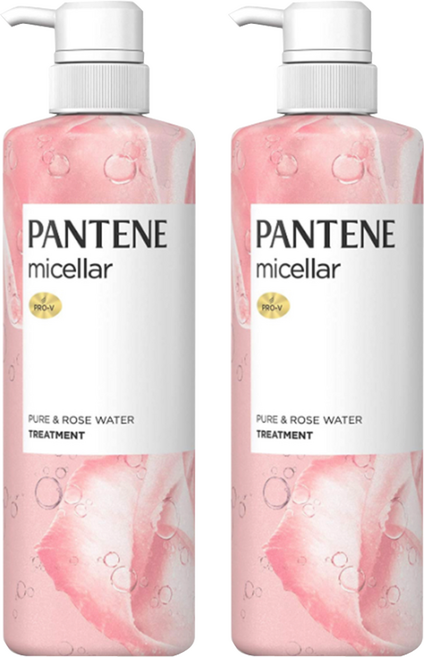 PANTENE 潘婷 Micellar系列護髮素 Pure&Rose Water, 2個, 500g