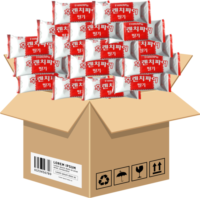 해태제과 후렌치파이 딸기 신제품 (개별포장), 13g, 15개