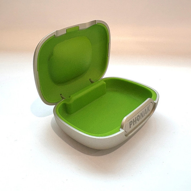 포낙 보청기 휴대용 보관용 하드 케이스, 1개