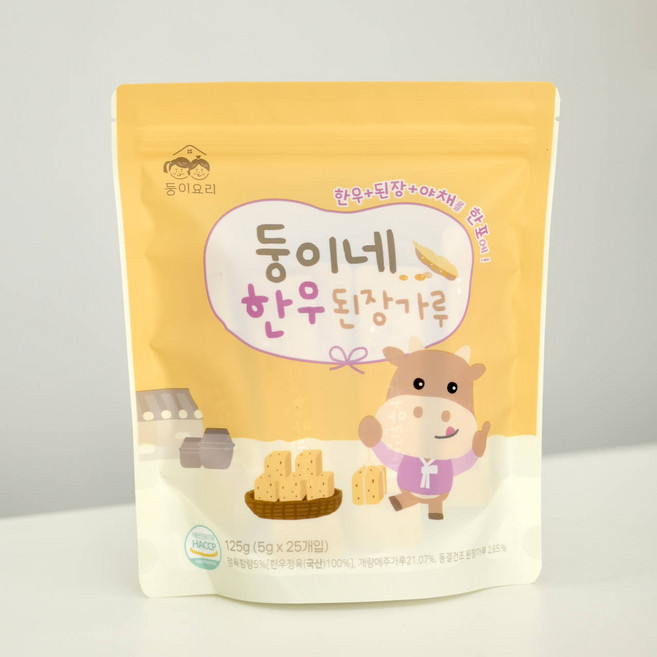 둥이네 한우된장 가루, 1개, 125g